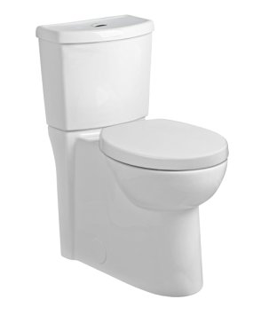 American Standard 2795.204.020 Studio Concealed Trapway Dual Flush Right Height Round Front Toilet, White
