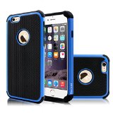 iPhone 6s Case Milocos Tmajor Series Shock Absorbing Hybrid Best Impact Defender Rugged Slim Cover Shell w Plastic Outer and Rubber Silicone Inner for iPhone 6 and 6s 47 inchBlueBlack