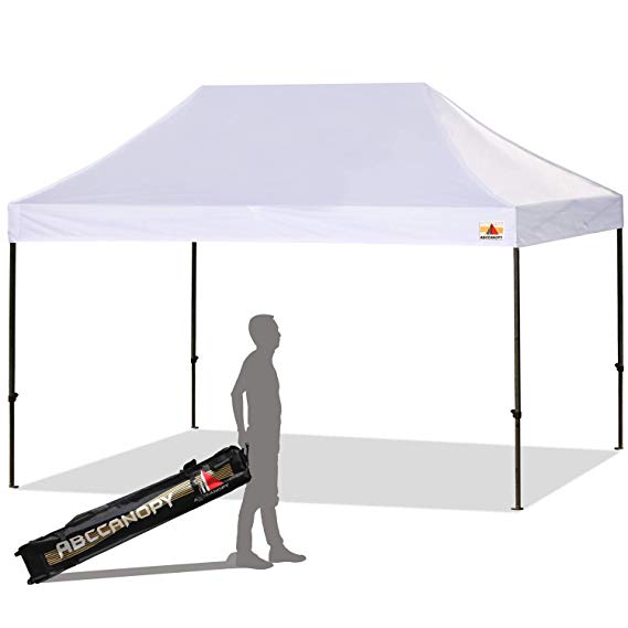 ABCCANOPY 10x15 Ez Pop-up Canopy Tent Commercial Instant Canopy with Roller Bag (10x15 White)