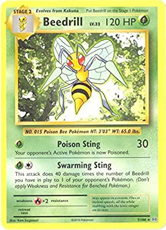 Pokemon - Beedrill (7/108) - XY Evolutions