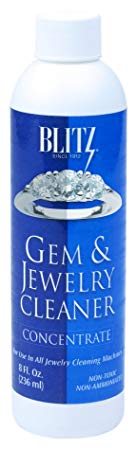 Blitz 653 Gem & Jewelry Cleaner Concentrate, Tall Bottle of 8 Fluid Ounces, 6-Pack