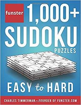 Funster 1,000  Sudoku Puzzles Easy to Hard: Sudoku puzzle book for adults