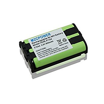 M2cpower® 1pack Replacement Battery for Panasonic Cordless Telephone Battery (green 1)