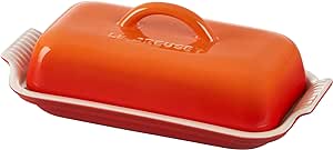 Le Creuset Stoneware Heritage Butter Dish, Flame