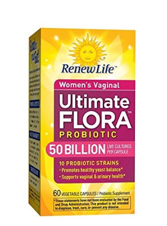 Renew Life Ultimate Flora Womens Vaginal Probiotic 50 Billion 60 Count