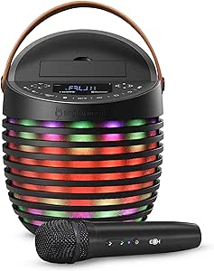 Singing Machine Karaoke system for Adults & Kids with Wireless Microphone, SingCast One - Karaoke Speaker with Video Casting Technology, Karaoke System with Bluetooth & Echo Effects