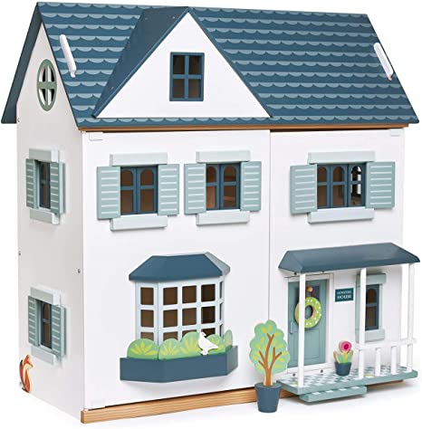 Tender Leaf Toys - Dovetail House - Large Luxury 27.36" Tall 6 Rooms Pretend Play Doll House - Encourage Creative and Imaginative Fun Play for Children 3