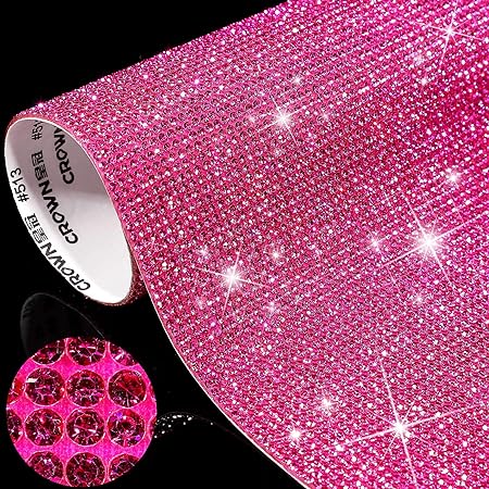 12000 Pieces Bling Bling Rhinestone Sheet Rhinestones Sticker DIY Car Decoration Sticker Self Adhesive Glitter Rhinestones Crystal Gem Stickers for Car Decoration, 9.4 x 7.9 Inch ()