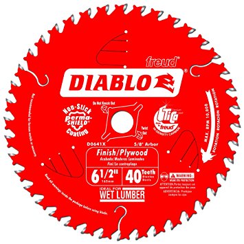 Diablo D0641X 6-1/2 by 40 Finishing Saw Blade 5/8-Inch Arbor