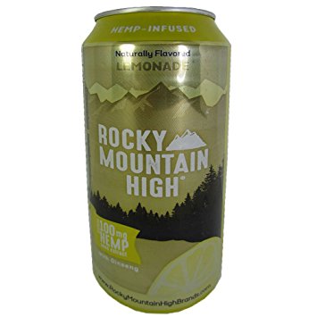 Rocky Mountain High 16 Fluid Ounce Hemp Lemonade Water Drink, 24 Pack