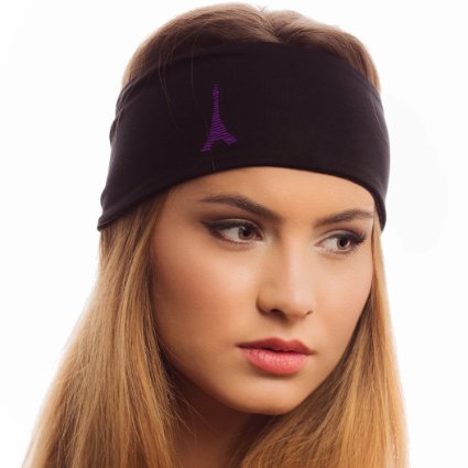 Headband for Men and Women 9701 Multi Style Athletic Moisture Wicking Headwear for Sports Workout Yoga and Fashion