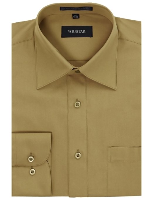 Youstar Men's Regular Fit Dress Shirt