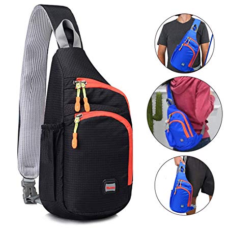 RedsGirl Outdoor Sports Hiking Running Fitness Cycling Camping Travel Small Lightweight Sling Bag Chest Shoulder Backpack Fanny Pack Crossbody Bags for Men Women Teens Boys Girls Kids