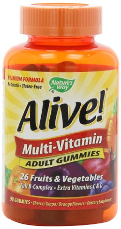 Natures Way Alive Adult Multi-Vitamin Gummies 90 Count