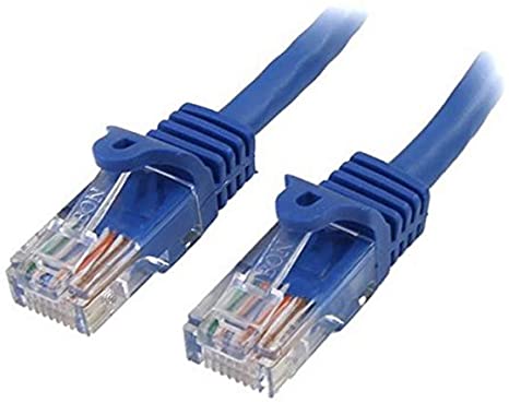 StarTech.com Cat5e Ethernet Cable10 ft - Blue - Patch Cable - Snagless Cat5e Cable - Network Cable - Ethernet Cord - Cat 5e Cable - 10ft