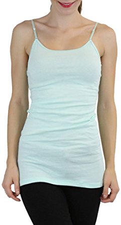 ToBeInStyle Women's Long Tank Top w/ Adjustable Spaghetti Straps