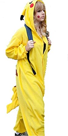 WOWcucos Unisex-adult Kigurumi Onesie Pikachu Pajamas