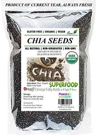6 Pounds BLACK CHIA SEEDS PURE PREMIUM VEGAN GLUTAN,From Mexico,BEST PRICE AND QUALITY