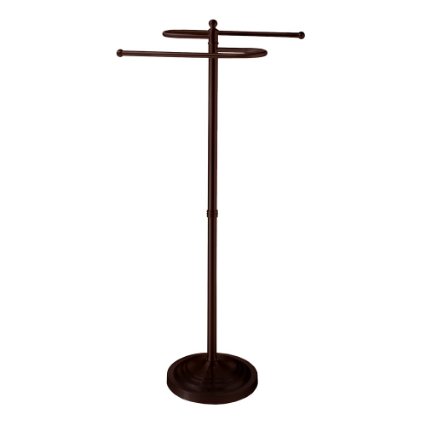 Gatco 1508 Floor Standing S Style Towel Holder, Bronze