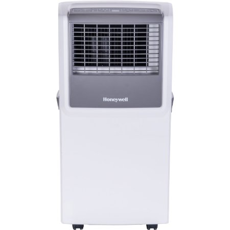 Honeywell MP08CESWW 8000 BTU Portable Air Conditioner with Front Grille and Remote Control, White/Grey