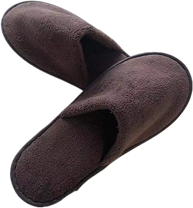 6 Pairs of Adequate Spa Slippers House Slippers for Men Cotton Velvet Closed Toe Thick Soft Non Slip Mens-Slippers Women House Shoes, Universal Travel Slippers for House-Slippers Hotel-Slippers