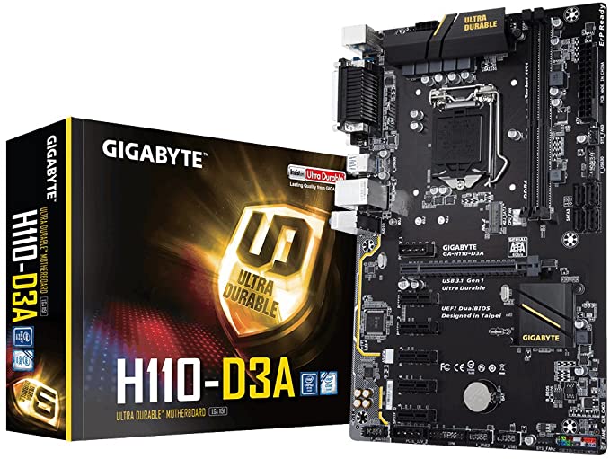 Gigabyte BTC Editition Socket H4 Intel H110 DDR4-SDRAM ATX Motherboard