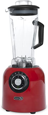 Dash Chef Series 64 oz Blender with with Stainless Steel Blades   Digital Display for Coffee Drinks, Frozen Cocktails, Smoothies, Soup, Fondue & More, 1400-Watt - Red