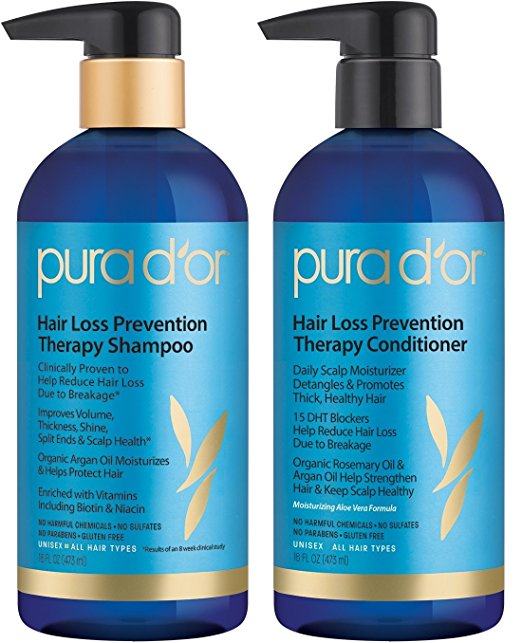 PURA D'OR Hair Loss Prevention Therapy Shampoo & Conditioner