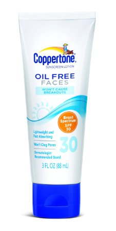 Coppertone Oil Free Faces SPF 30, 3 Fluid Ounce