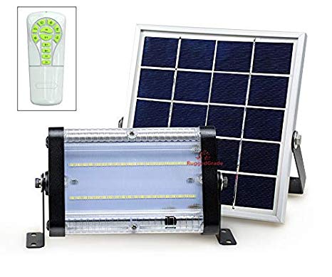 High Power 2000 Lumen Carina Series Solar LED Flood Light -Non Motion Model with Remote - 20 watts of High Power Light - Commercial Grade Flood Light - Solar LED Floodlight - Rechargeable Battery