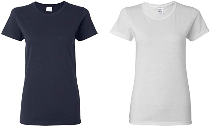 Gildan Women's Heavy Cotton T-Shirt, Style G5000L, 2-Pack