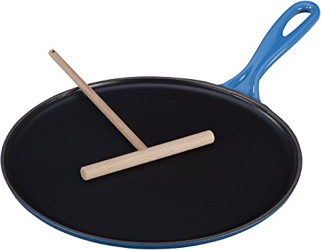 Le Creuset Enameled Cast-Iron 10-2/3-Inch Crepe Pan, Marseille