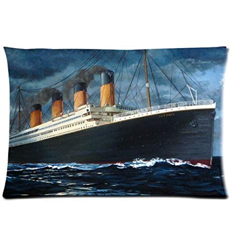 Custom Fashionable Titanic Rectangle Zippered Pillow Cases 20x30(TWIN SIDES) by custom pillow case