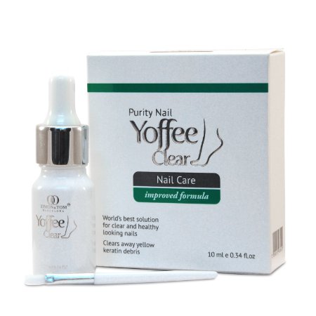 Simon & Tom Yoffee Clear - Premium Anti-Fungal Nail Treatment. For Finger and Toe Nails. Contains Argan Oil and Tea Tree Oil- Suitable for diabetic patients 10ml/0.34oz