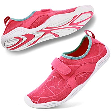 hiitave Boys & Girls Water Shoes Lightweight Comfort Sole Easy Walking Athletic Slip on Aqua Sock(Toddler/Little Kid/Big Kid)