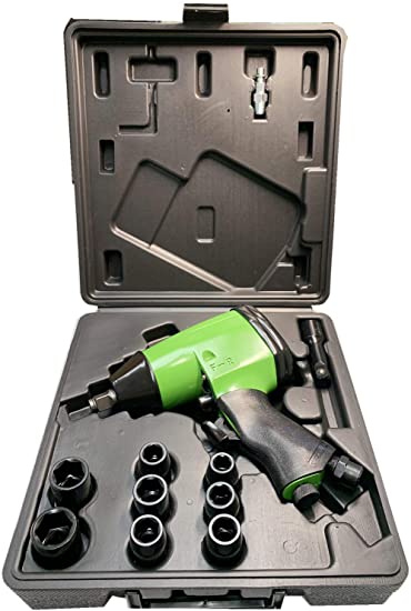 Dynamic Power 1/2" Air Impact Wrench KIT (4 position power settings), 240ft-lb. of torque, provides power to remove most lug nuts (Rocking dog mechanism), D312126K Not designed for heavy duty.