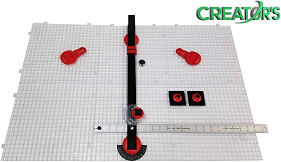 Creator's Ultra Beetle Bits EVERYTHING Glass Cutting System - COMPLETE WITH 6-Pack Waffle Grids and Push Button Flying Beetle Glass Cutter INCLUDED - Made In The USA