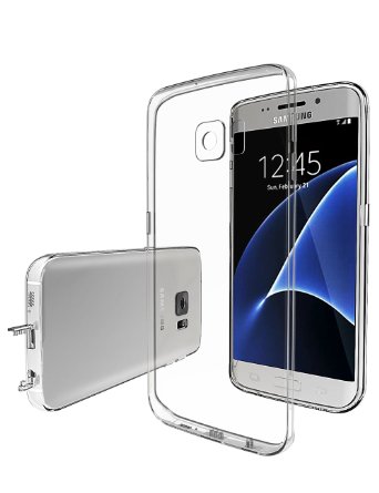 Taken Samsung Galaxy S7 edge Case, Clear Silicone TPU Transparent Cover For galaxy s7 edge 5.5 inch (clear)