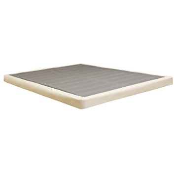 Oliver and Smith Standard Height 4" Foundation Box Spring Replacement, Queen, White