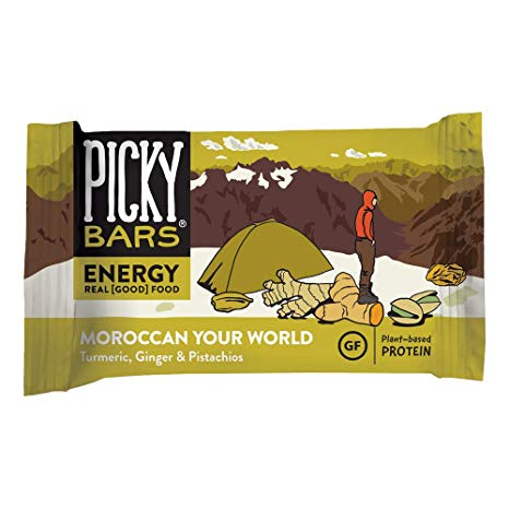 Picky Bars Real Food Energy Bars, Moroccan Your World, 1.6oz (Pack of 10)