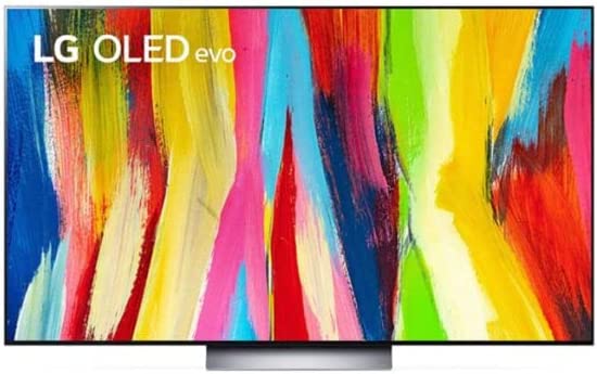 LG OLED Evo C2 Series 65” Alexa Built-in 4k Smart TV (3840 x 2160), 120Hz Refresh Rate, AI-Powered 4K, Dolby Cinema, WiSA Ready, Cloud Gaming, (OLED77C2, 2022)