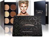 Aesthetica Cosmetics Cream Contour and Highlighting Makeup Kit - Contouring Foundation  Concealer Palette - Vegan Cruelty Free and Hypoallergenic - Step-by-Step Instructions Included