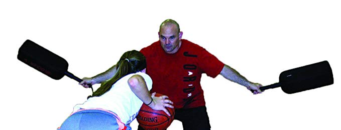 HoopsKing Defender Extender Basketball Training Pads - Volleyball Blocking Drills - Football Quarterback Pass Rush Distractor - Makes Players Learn to Handle Taller, Faster, More Athletic Opponents