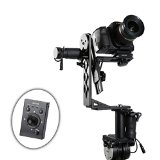 Movo Photo MGB-5 Aluminum Motorized 360 Pan  Tilt Gimbal Head for Tripods and Jibs - Supports Cameras up to 11 LBS