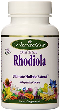 Paradise Herbs Vegetarian Capsules, Rhodiola Extract, 60 Count