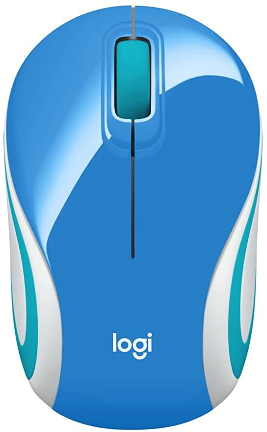 Logitech M187 Wireless Mini Mouse - Blue