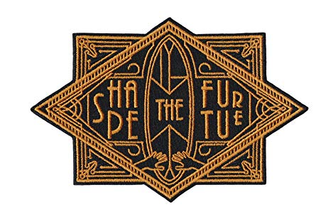 Asilda Store Shape the Future Surf Art Deco Embroidered Sew or Iron-on Patch