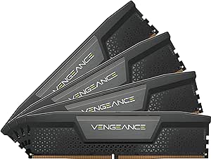 CORSAIR VENGEANCE DDR5 RAM 192GB (4x48GB) 5200MHz CL38 Intel XMP iCUE Compatible Computer Memory - Black (CMK192GX5M4B5200C38)