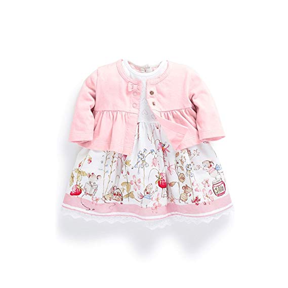 Ferenyi's Baby Girl's Clothes Long-sleeved Jacket With Floral Dress Sets