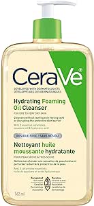 CeraVe Hydrating Foaming Oil Cleanser | Face & Body Wash with Squalane Oil, Hyaluronic Acid and Ceramides | For Dry to Very Dry Skin | 562 mL